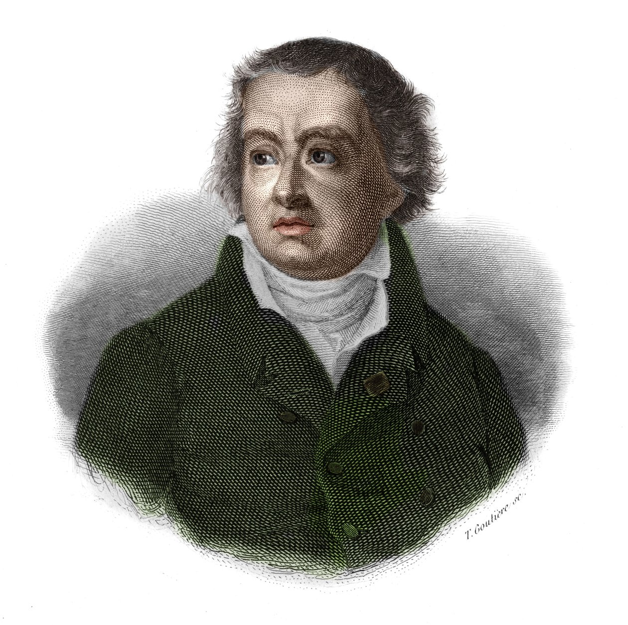 Porträtt av Francois Alexandre Frederic de La Rochefoucauld, hertig av Liancourt, sedan hertig av La Rochefoucauld (Rochefoucauld-Liancourt) (1747-1827) i "" Porträtt och historia av användbara män: män och kvinnor i alla länder och alla förhållanden, som  av Anonymous Anonymous