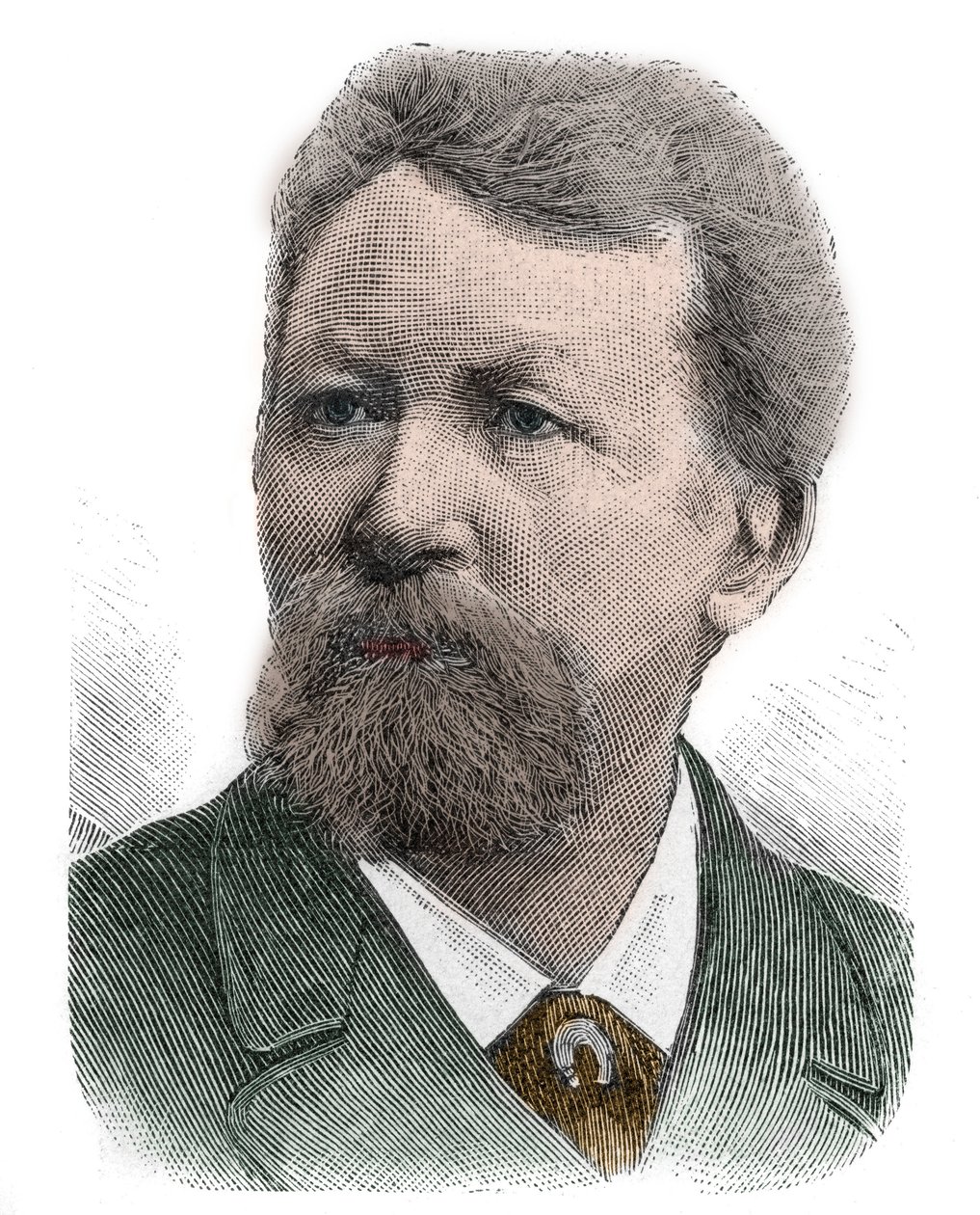 Porträtt av Friedrich Gerhard Rohlfs (1831-1896) tysk geograf, upptäcktsresande, författare och äventyrare - Friedrich Gerhard Rohlfs, tysk geograf, utforskare av Afrika och författare av Anonymous Anonymous