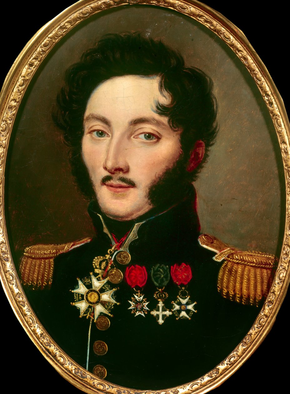 Porträtt av general Baron Gourgaud (1783-1852), Anonym målning. 1800-talets privatsamling av Anonymous Anonymous