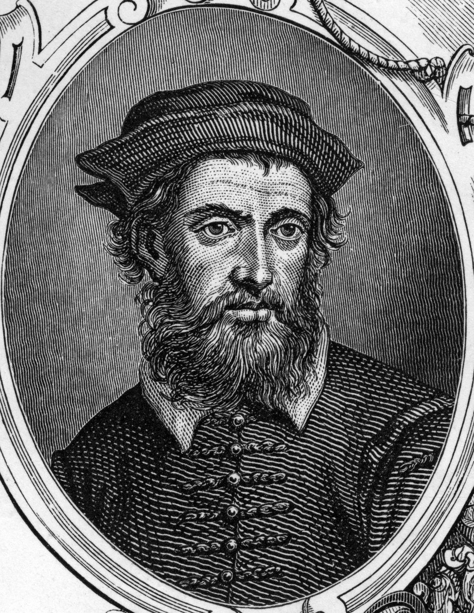 Porträtt av Gregorio di Tomaso Chiulinovich Lo Schiavone (1436-1504) italiensk målare. Gravyr av 1859 i "" gallerierna i Europa - Italien "" av armengaud. Privat samling. av Anonymous Anonymous