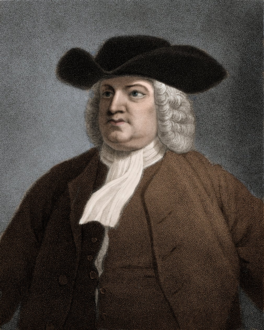 Porträtt av Guillaume (William) Penn (1644-1718) Engelsk kväkare, grundare av Pennsylvania - William Penn av Anonymous Anonymous