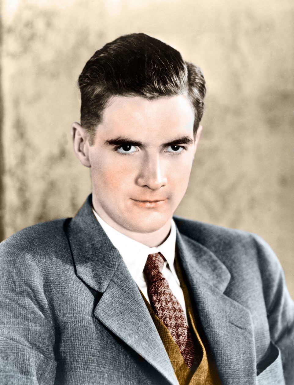 Porträtt av Howard Robard Hughes 1934. Amerikansk industriman och producent. 1905 - 1976. av Anonymous Anonymous