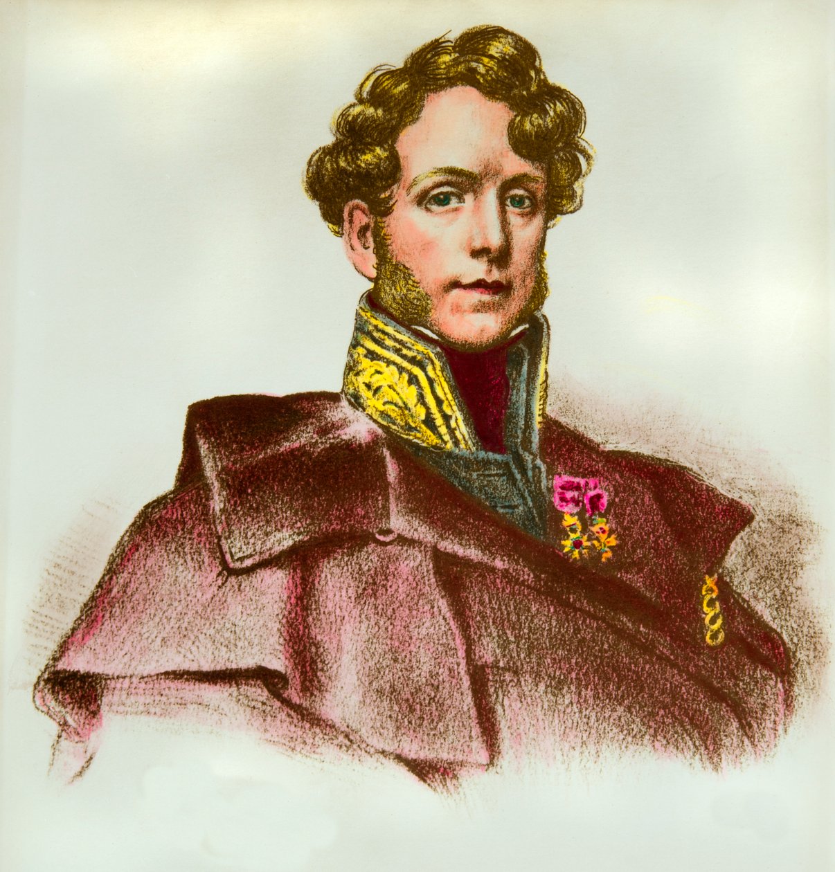 Porträtt av Jacques Boucher de Perthes (Jacques Boucher de Crevecoeur) (1788-1868) tullchef och förhistoriker, privatsamling av Anonymous Anonymous
