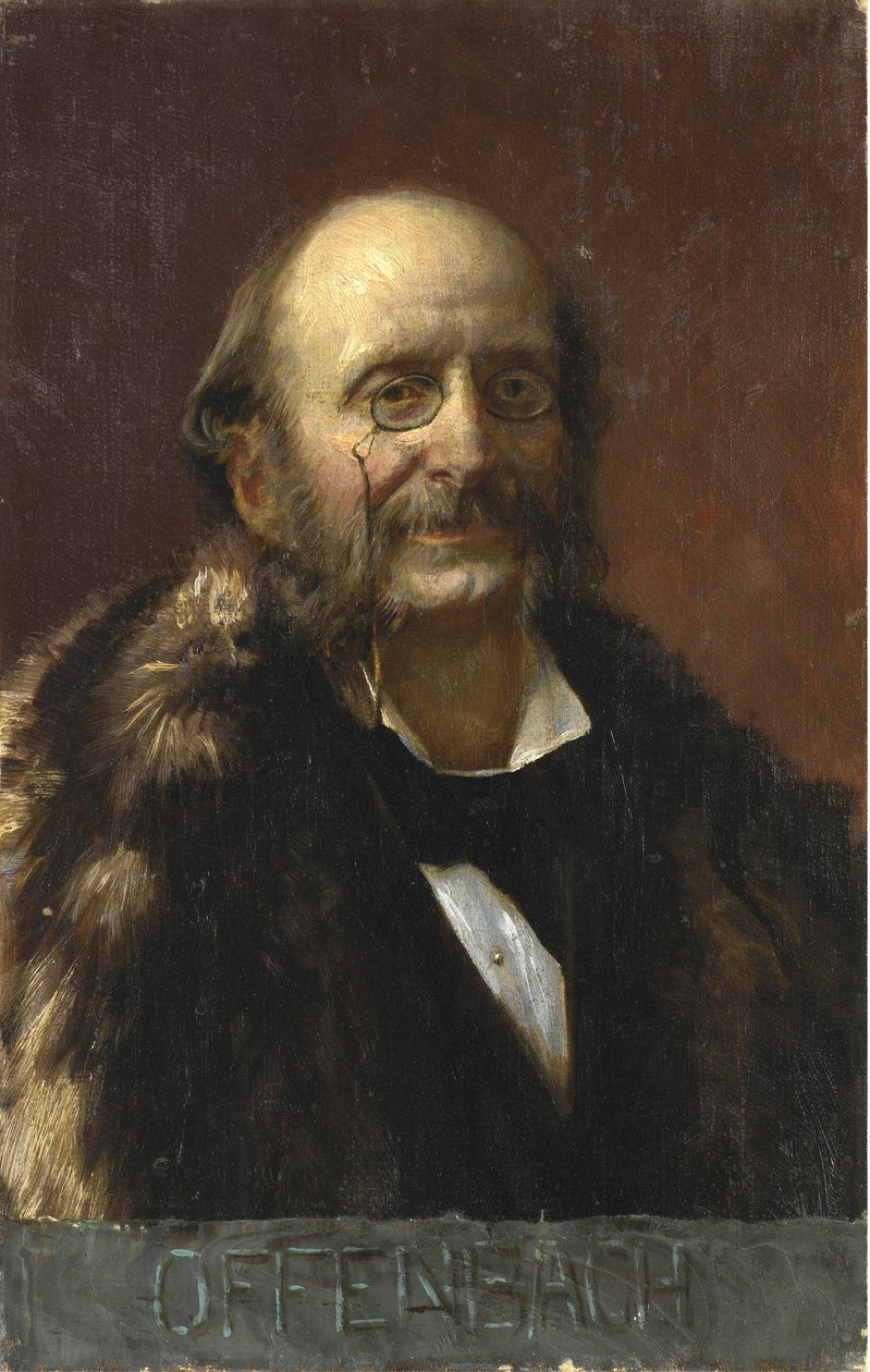 Porträtt av Jacques Offenbach (1819-1880) - Anonym - Olja på duk - Privat samling av Anonymous Anonymous