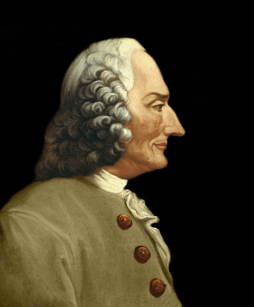 Porträtt av Jean-Philippe (Jean philippe) Rameau (1683-1764), fransk kompositör. Anonym målning från 1800-talet. Milanesisk privat samling. av Anonymous Anonymous