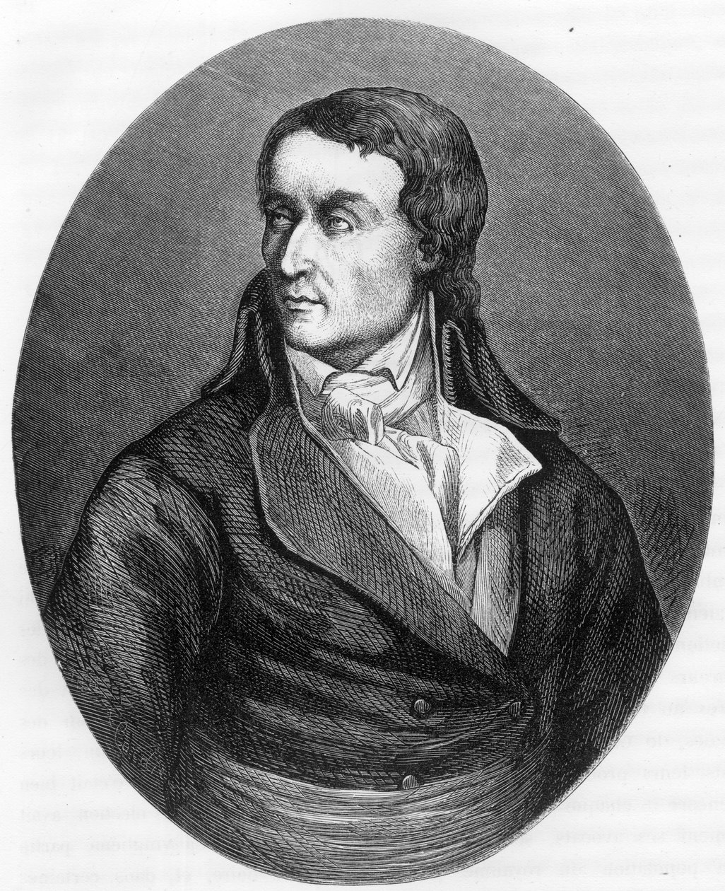 Porträtt av Jean Baptiste (Jean-Baptiste) Carrier (1756-1794), fransk politiker - Gravyr från 1863 i "" Le Livre Rouge - Histoire De L