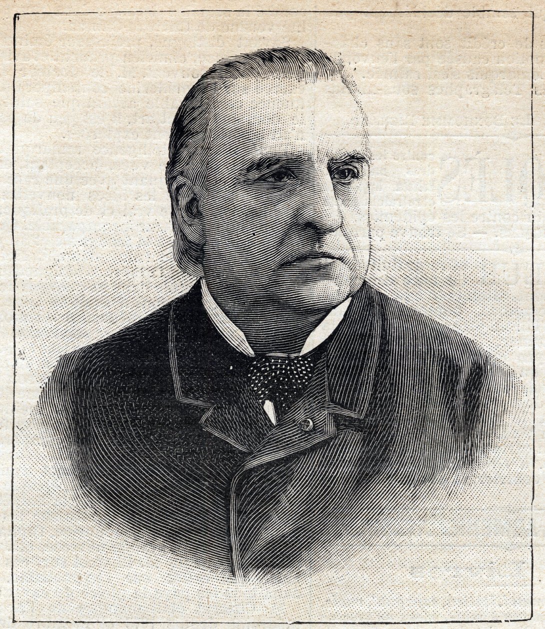 Porträtt av Jean Martin Charcot (1825-1893), läkare och neurolog. Gravyr i "" Le Petit Parisien"" den 27/08/1893. av Anonymous Anonymous
