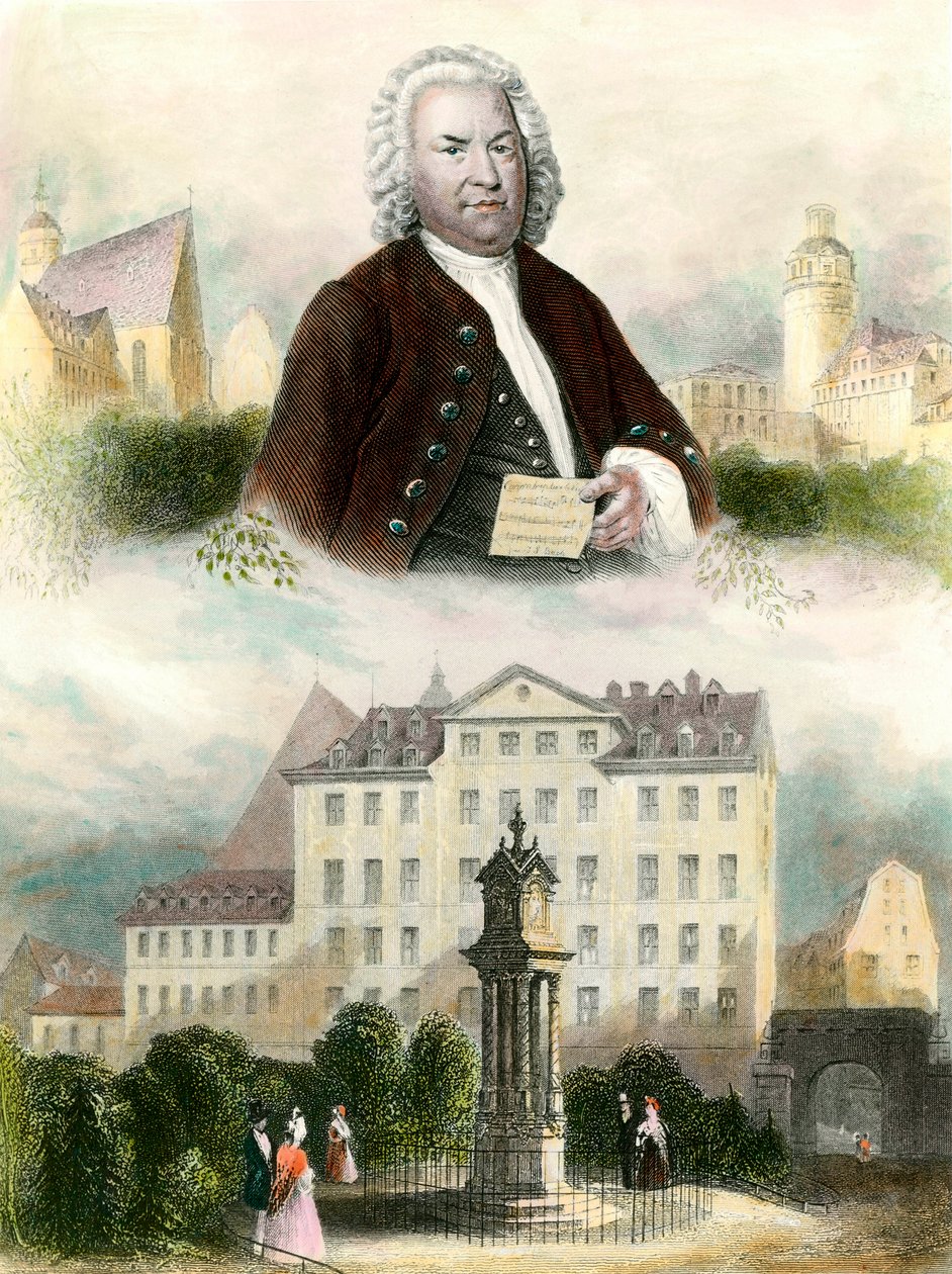 Porträtt av Jean Sebastien Bach (Johann Sebastian Bach av Anonymous Anonymous