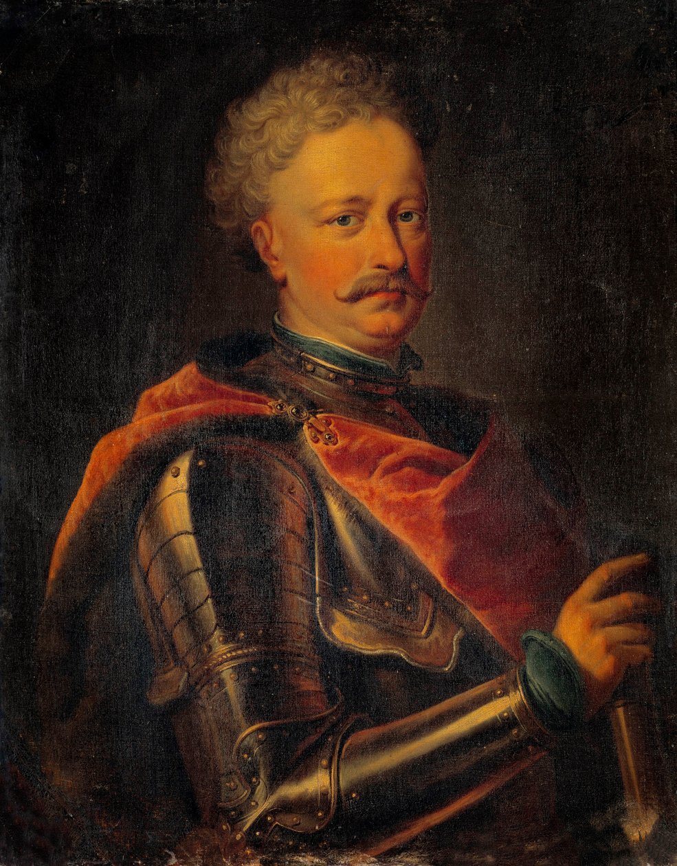 Porträtt av John III Sobieski (1629-1696) kung av Polen Anonym målning. 1600-talets sön. 0,81x0,64 m av Anonymous Anonymous