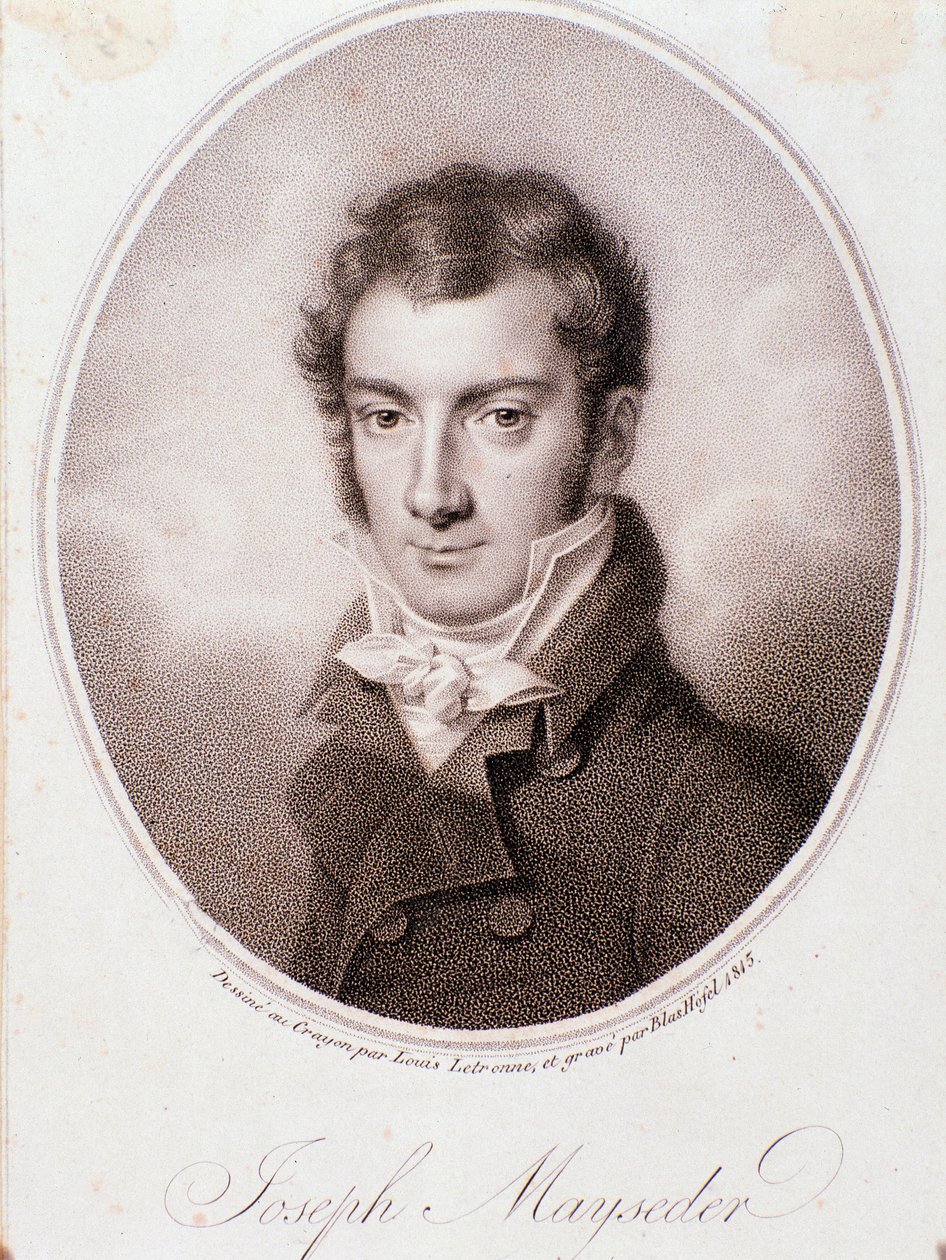 Porträtt av Joseph Mayseder (litografi) av Anonymous Anonymous