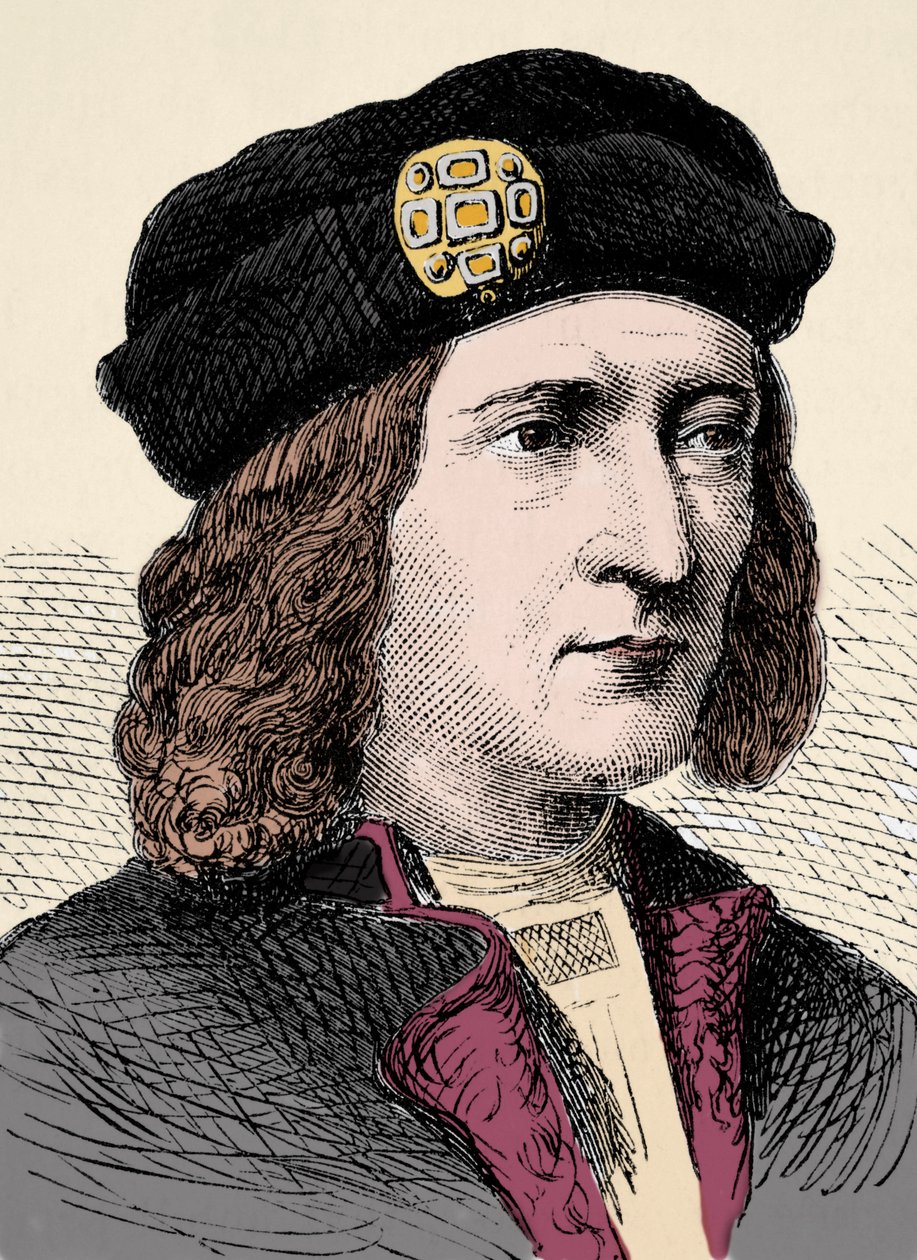Porträtt av kung Richard III av England (1452-1485) - Porträtt av Richard III kung av England av Anonymous Anonymous