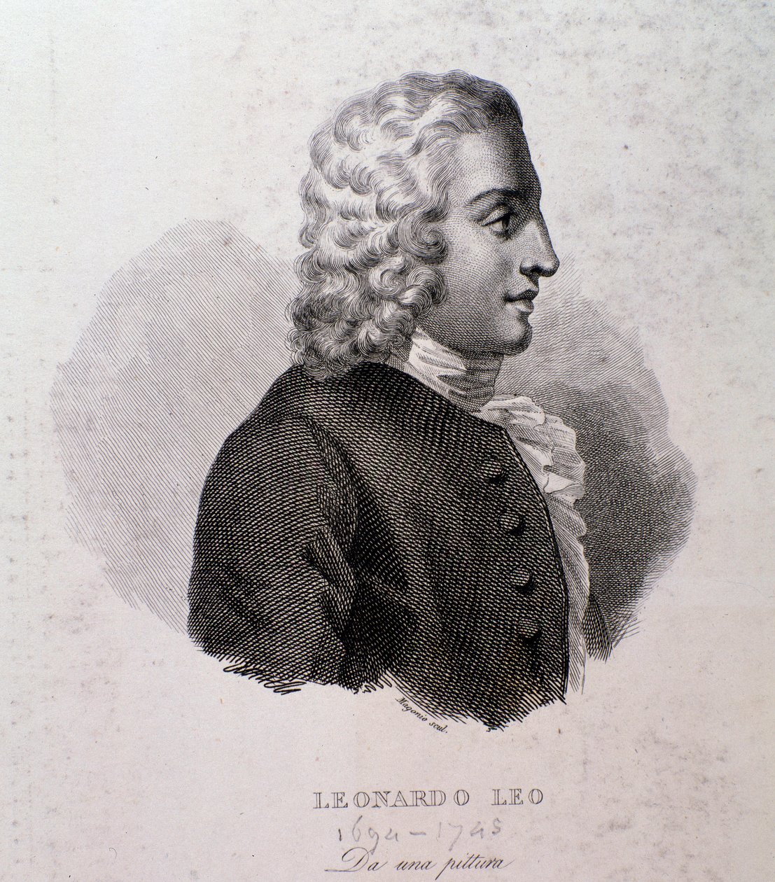 Porträtt av Leo Leonardo (gravyr) av Anonymous Anonymous