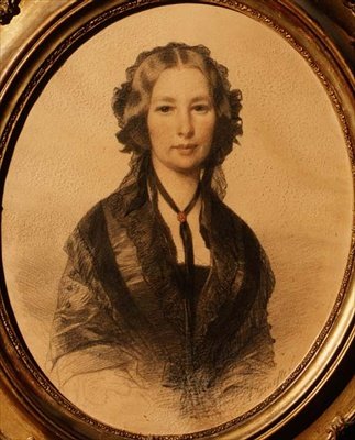 Porträtt av Lili Cartwright (1805-1902) av Anonymous Anonymous