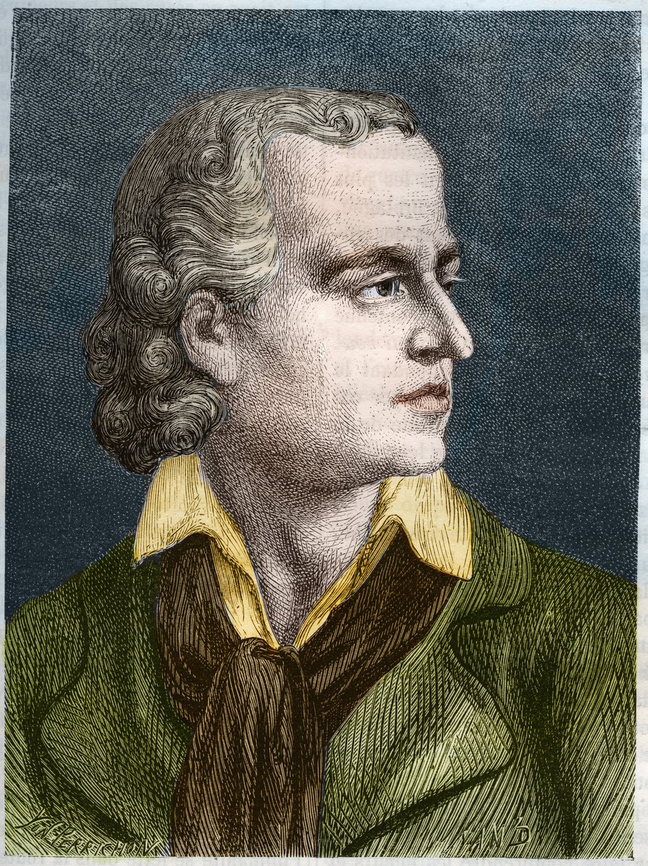 Porträtt av Louis-Joseph (Louis Joseph) Charlier (1754-1797), fransk politiker. Gravyr från 1866 i "Histoire de la Revolution francaise"" av Adolphe Thiers. Privat samling. av Anonymous Anonymous
