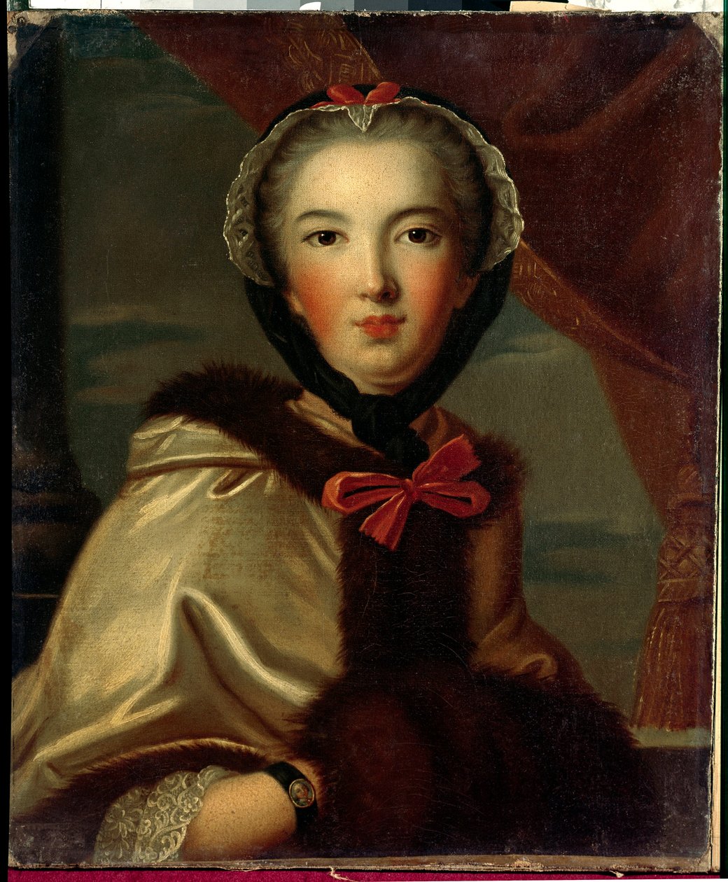 Porträtt av Louise Henriette de Bourbon Conti, Mademoiselle de Conti, hertiginna av Orleans (1752-1759) Anonym målning från 1700-talet. Dämpa. 0,7x0,6 m Versailles, musee du chateau. av Anonymous Anonymous