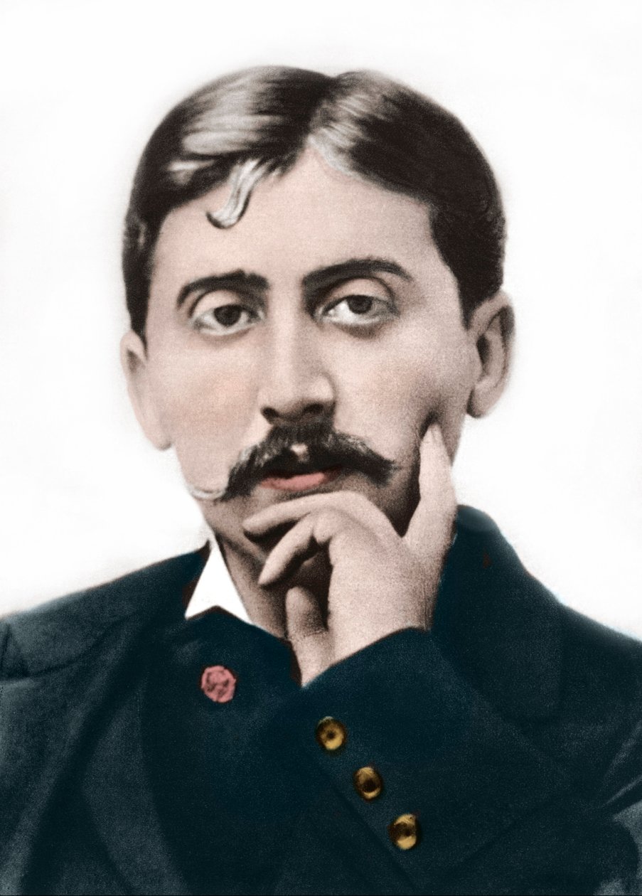 Porträtt av Marcel Proust (1871-1922), fransk författare omkring 1900 av Anonymous Anonymous