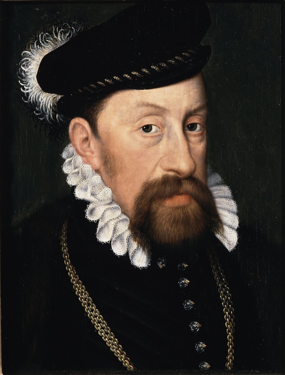 Porträtt av Maximilien II, kejsare av det heliga germanska riket (olja på duk) av Anonymous Anonymous