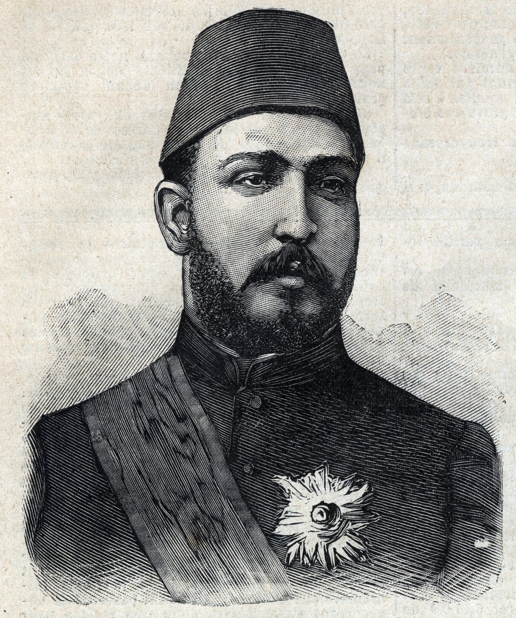 Porträtt av F Muhammad Tawfiq (R Muhammad Tawfiq av Anonymous Anonymous