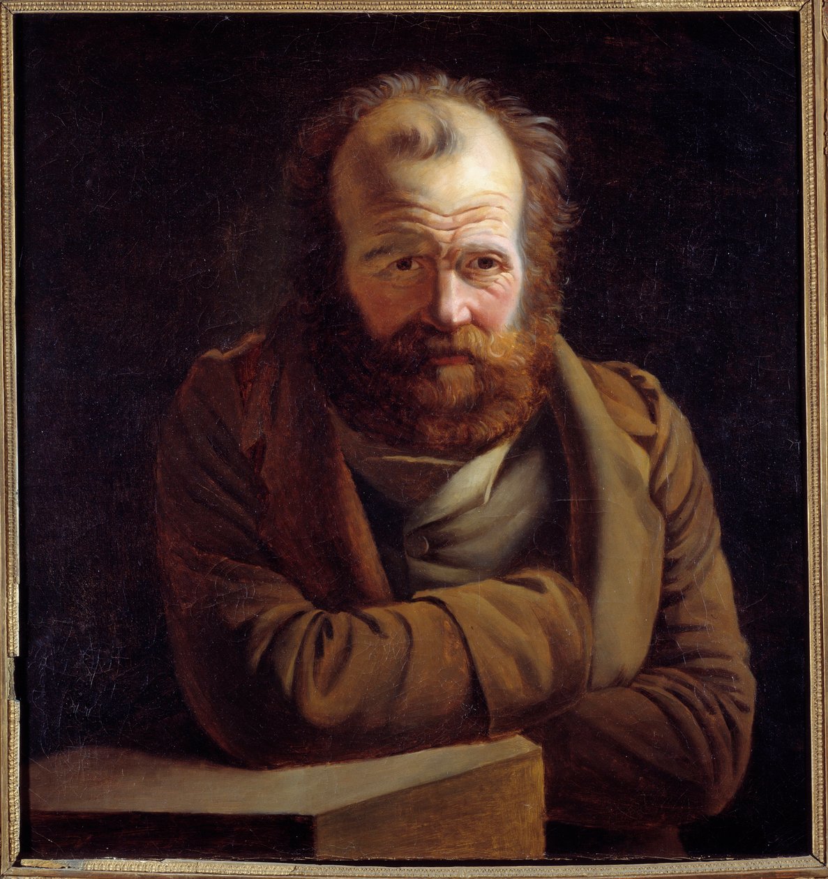 Porträtt av Pierre Joseph Proudhon (1809-1865) ekonom, filosof och publicist. Anonym målning av Anonymous Anonymous