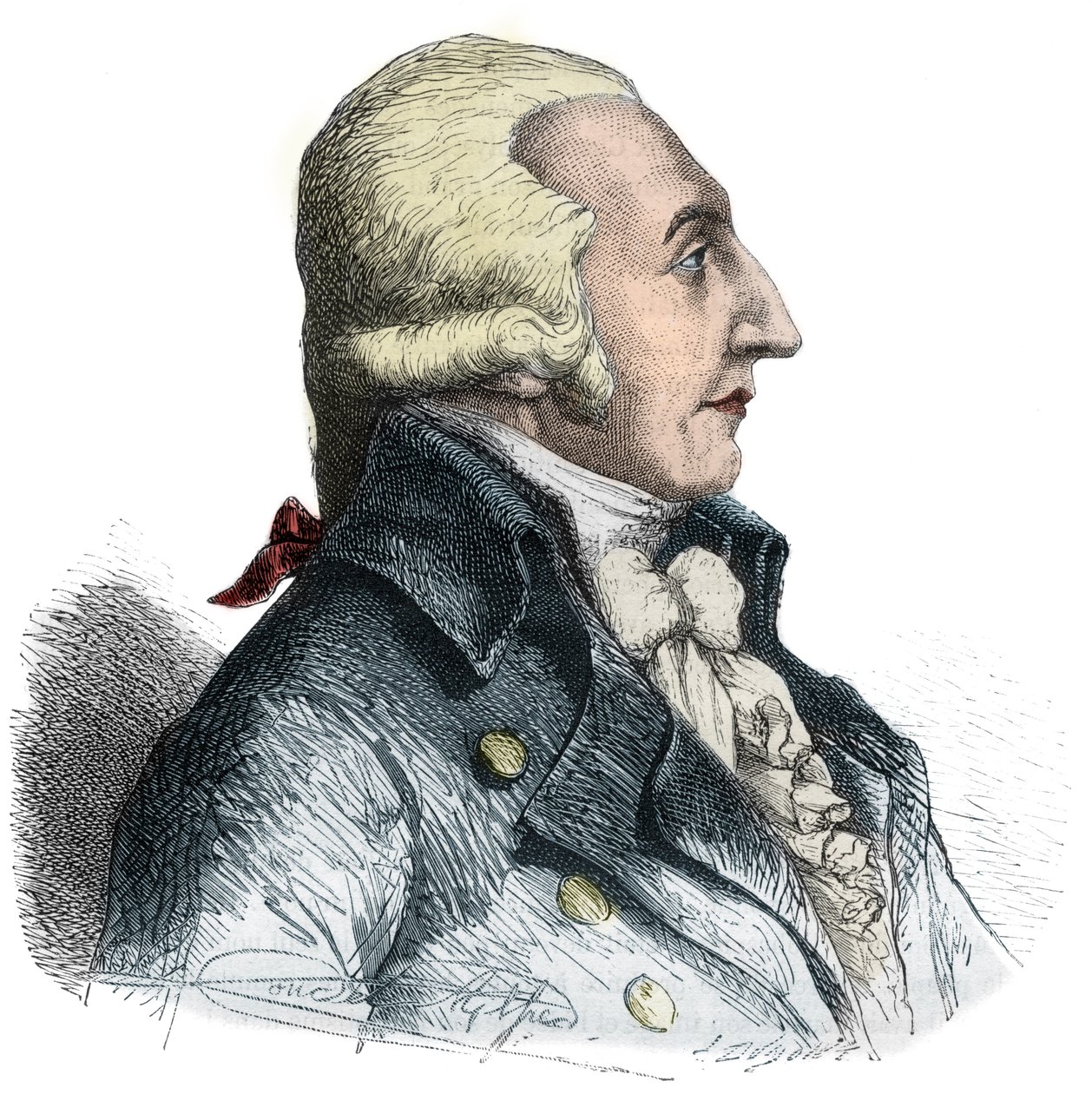 Porträtt av Pierre Roger Ducos (1747-1816), fransk politiker - Gravyr i "Histoire des Girondins"" av Alphonse de Lamartine (1790-1869) 1865-1866 - Privat samling av Anonymous Anonymous