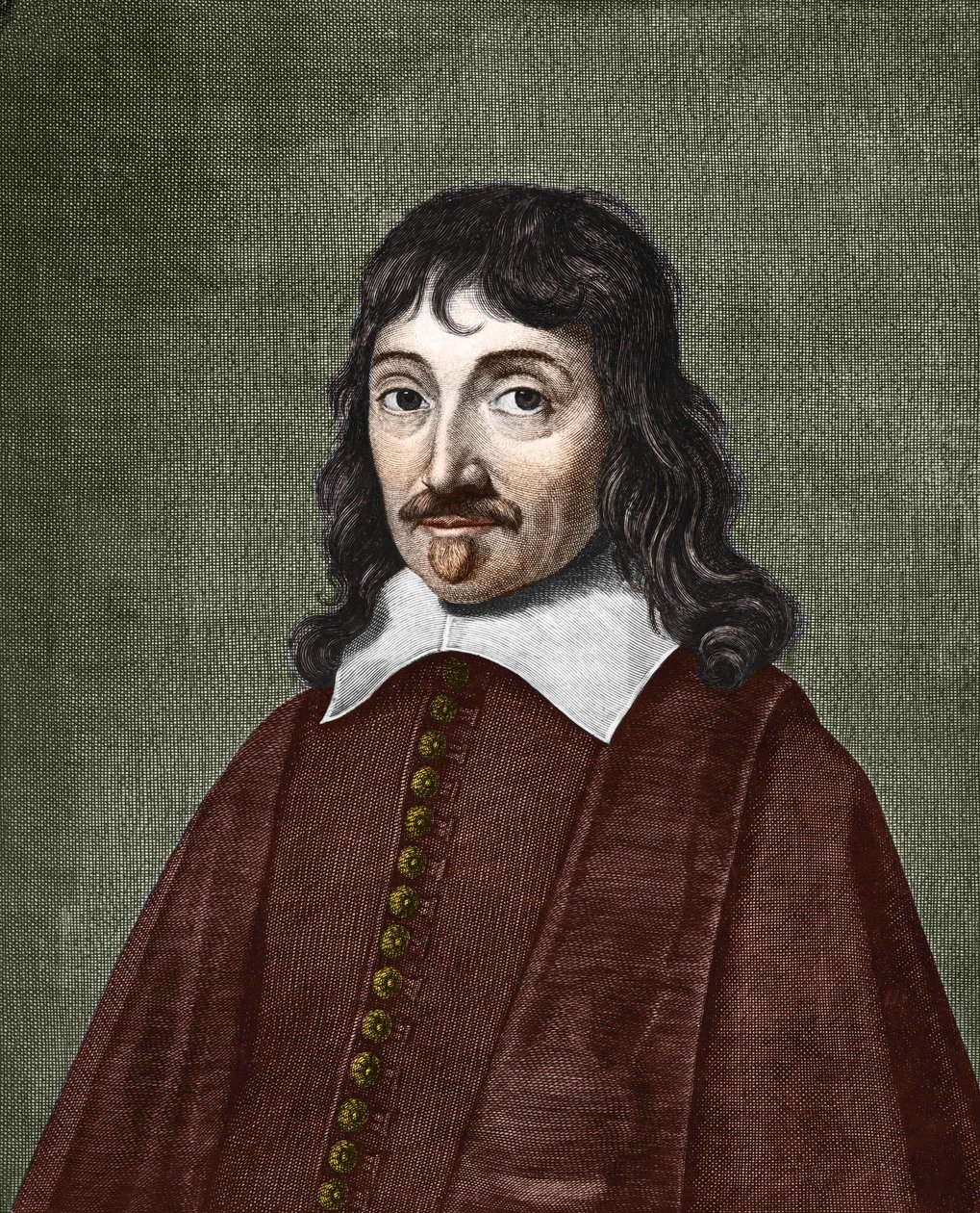 Porträtt av Rene Descartes. 1596-1650 av Anonymous Anonymous