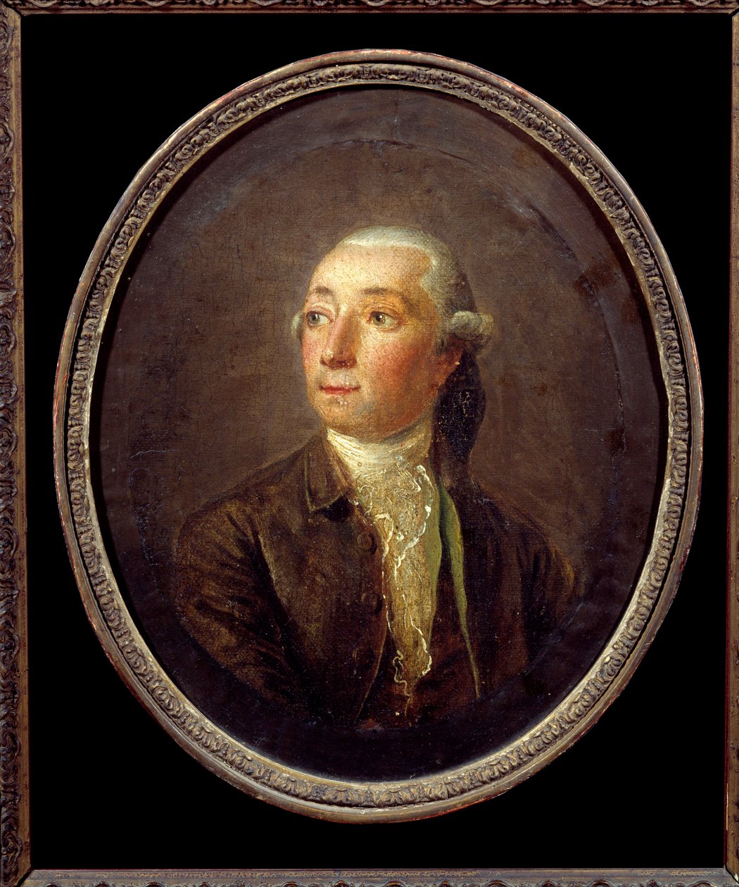 Porträtt av Restif de La Bretonne (1734-1806) fransk författare. Anonym målning. Privat samling. av Anonymous Anonymous