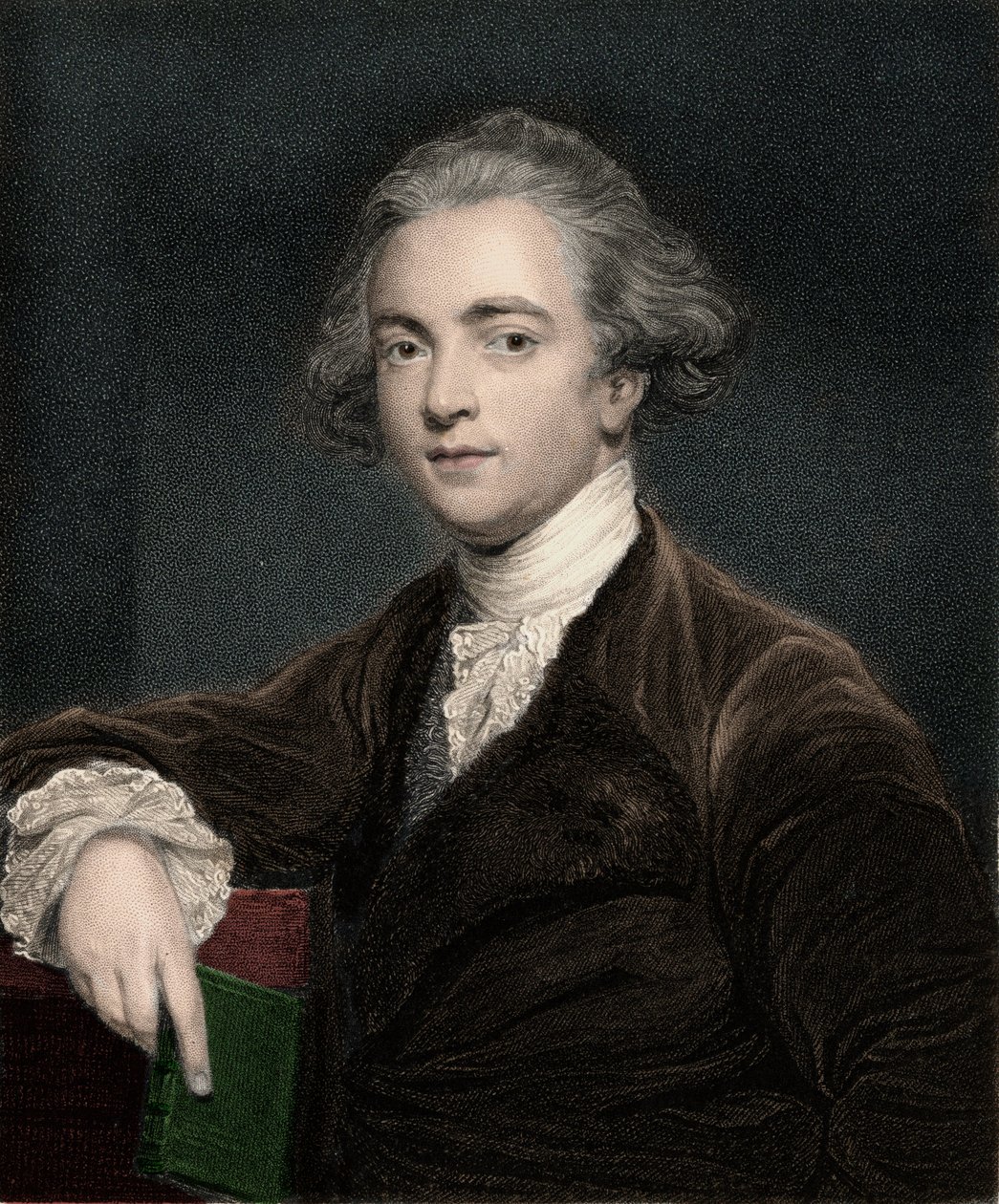 Porträtt av Sir William Jones (1746-1794), engelsk lingvist - Sir William Jones 1746-1794 - engelsk filolog av Anonymous Anonymous