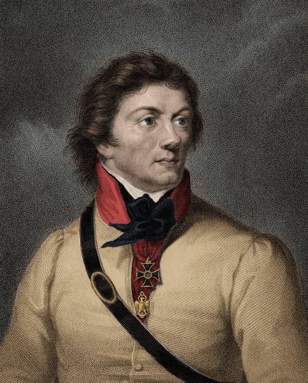 Porträtt av Thaddeus (Tadeusz) Kosciuszko (Kosciusko) polsk soldat (1746-1817) av Anonymous Anonymous