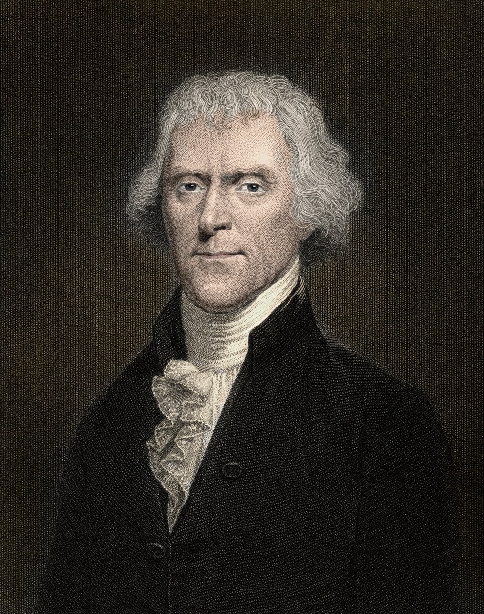 Porträtt av Thomas Jefferson (1743-1826) USA:s president från 1801 till 1809 - Thomas Jefferson (1743-1826), USA:s tredje president av Anonymous Anonymous