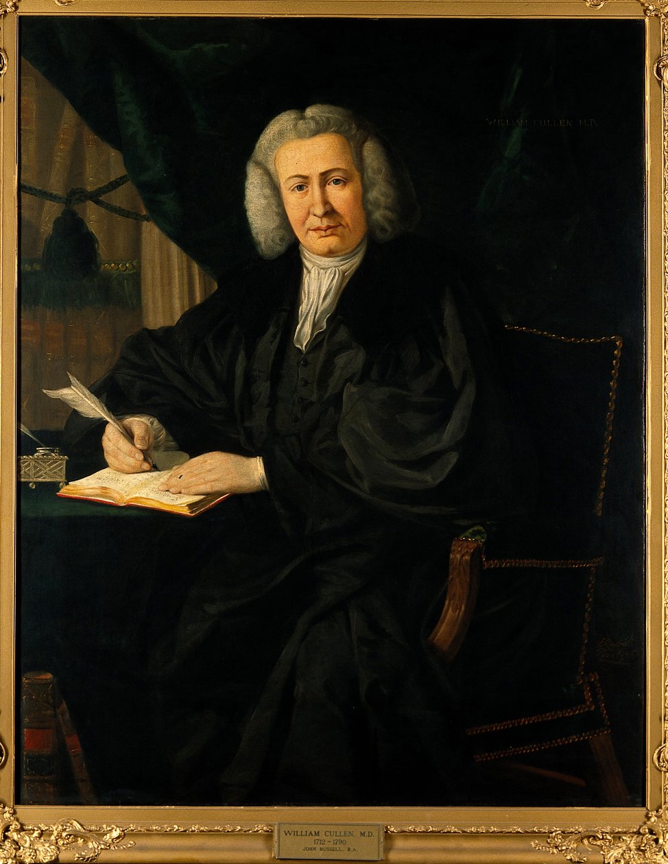 Porträtt av William Cullen (1710-1790), Anonym. Olja på duk, andra hälften av 1700-talet, privat samling av Anonymous Anonymous
