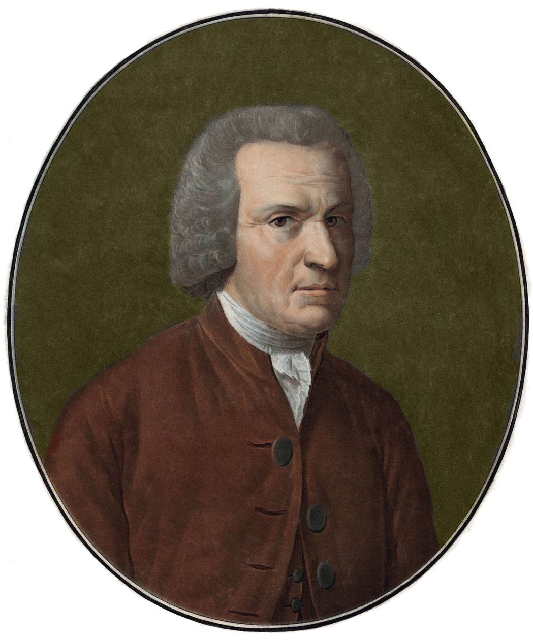 Porträtt av den franske författaren, tänkaren och prästen Guillaume-Thomas Raynal (1713-1796)” (Guillaume Thomas Raynal Fransk författare och brevmannen under upplysningstiden) Gravyr av 1800-talet Privatsamling av Anonymous Anonymous