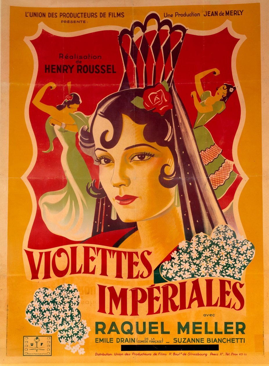 Affisch för filmen "Violettes imperiales" av Henry Roussel av Anonymous Anonymous