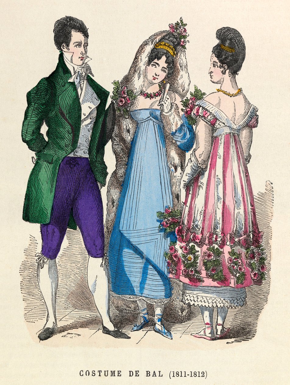 Baldräkter 1811 - 1812 - privat samling av Anonymous Anonymous