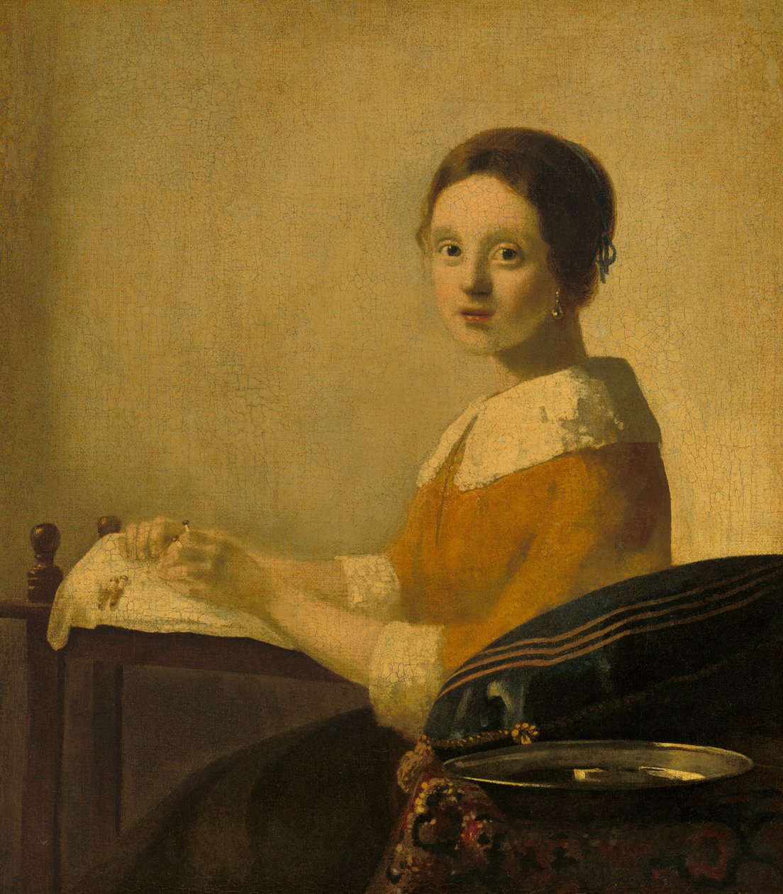 The Lacemaker, ca 1925 (olja på duk) av Anonymous Anonymous