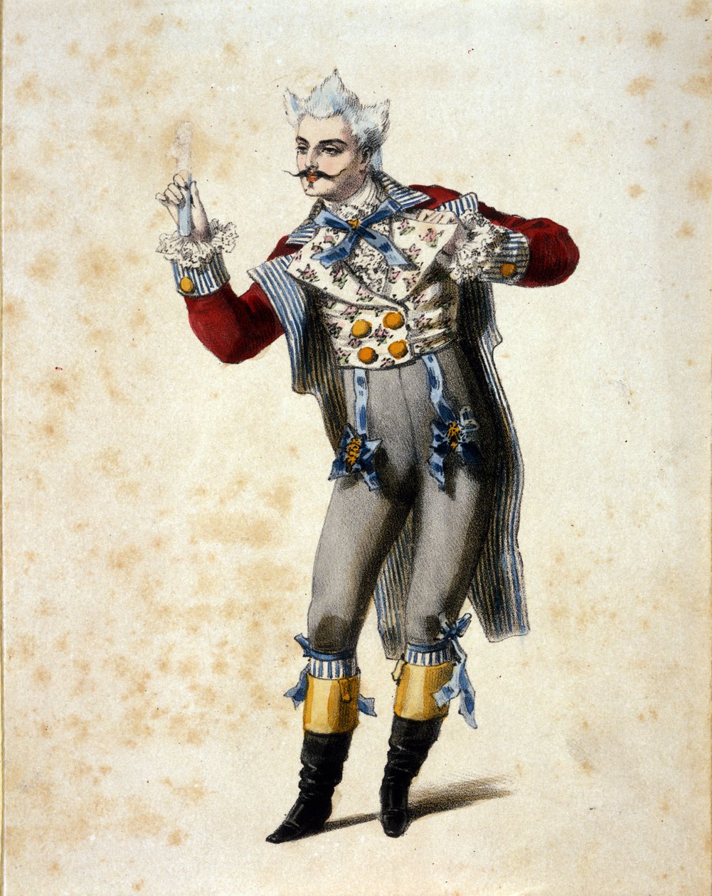 Basen Giuseppe Frezzolini (1789-1861) tolkade doktor Dulcamara i operan "L