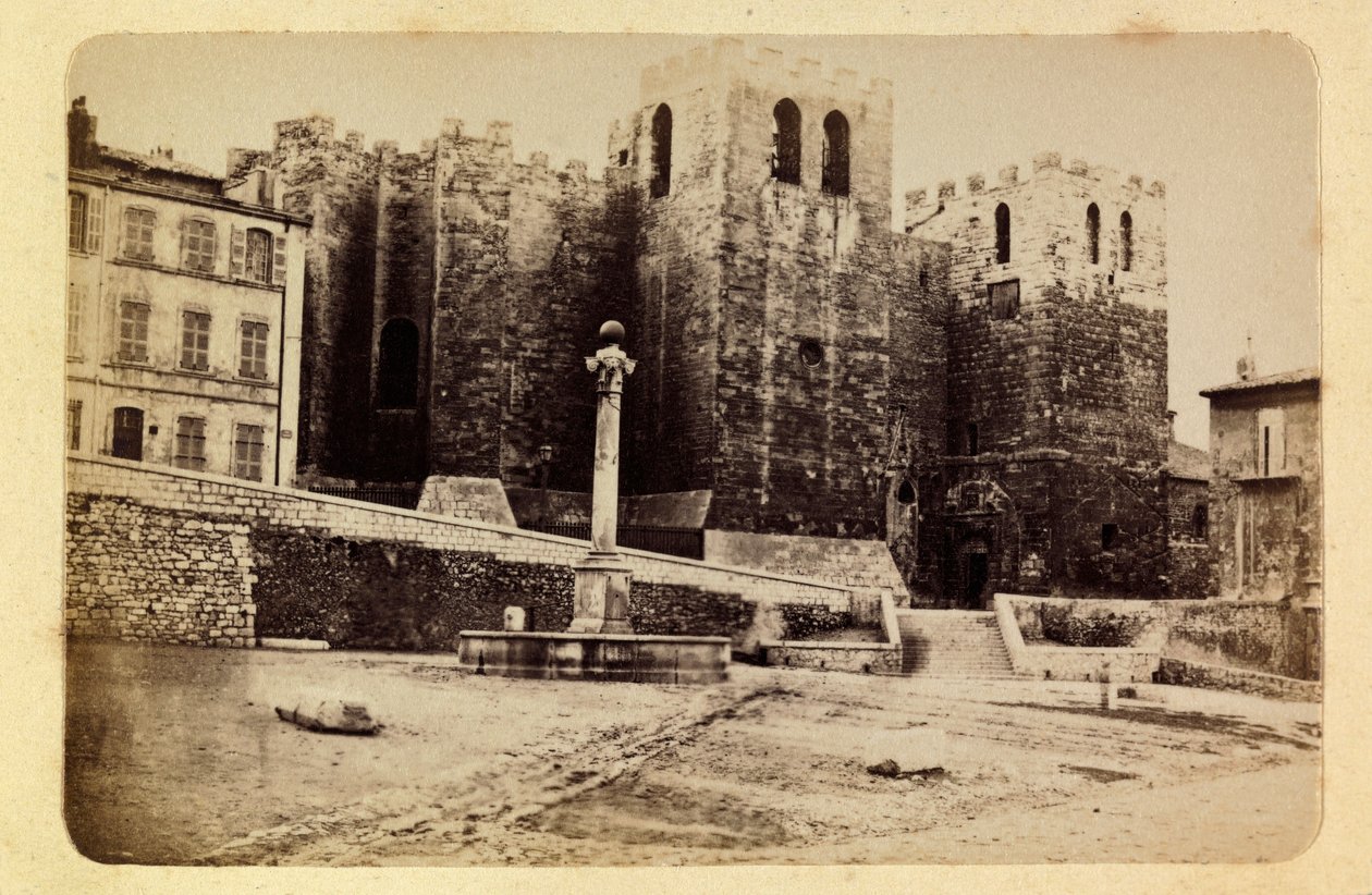Staden Marseille och dess omgivningar runt 1885 -1890: kyrkan Saint Victor, privat samling av Anonymous Anonymous