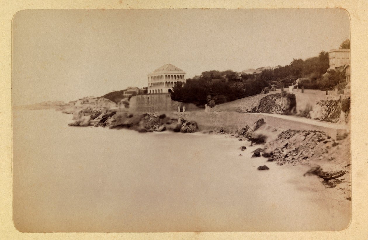 Staden Marseille och dess omgivningar cirka 1885 -1890: La route de la Corniche, Privat samling av Anonymous Anonymous