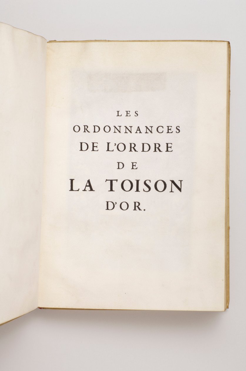Ordinanserna från Orden av det gyllene skinnet som tillhörde Philippe Sforza Visconti Doria, markis av Caravaggio - 1600-talet - av Anonymous Anonymous