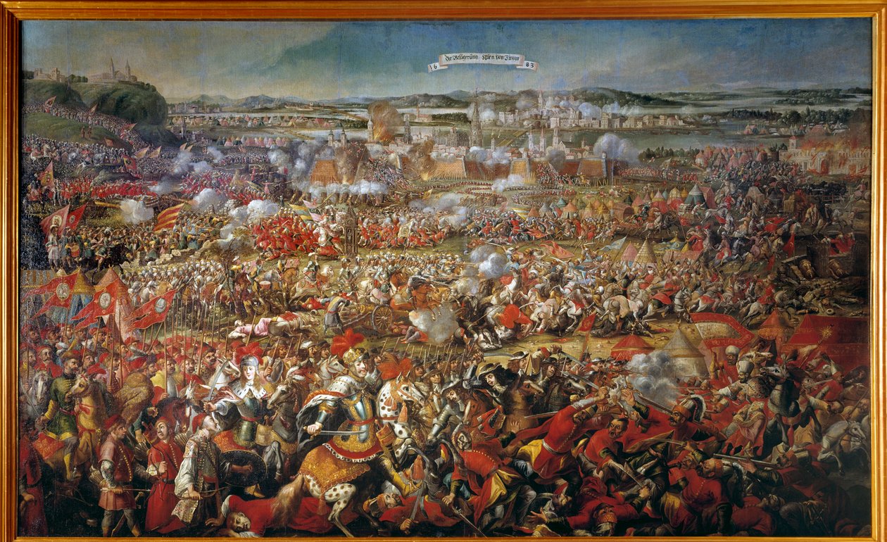 Belägringen av Wien 1683 av Ottomans Anonymous målning. 1600-talets Wien. Konsthistoriska museet av Anonymous Anonymous