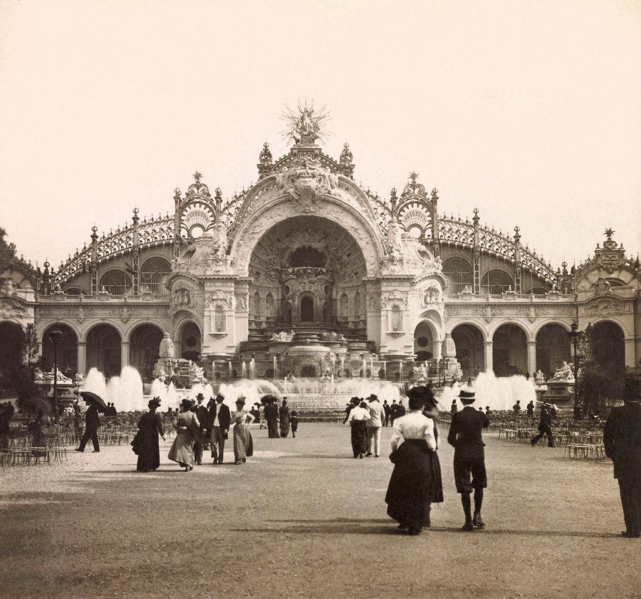 Universal Exposition of 1900 - Exposition Universelle de 1900 i Paris: Vattentornet - privat samling av Anonymous Anonymous