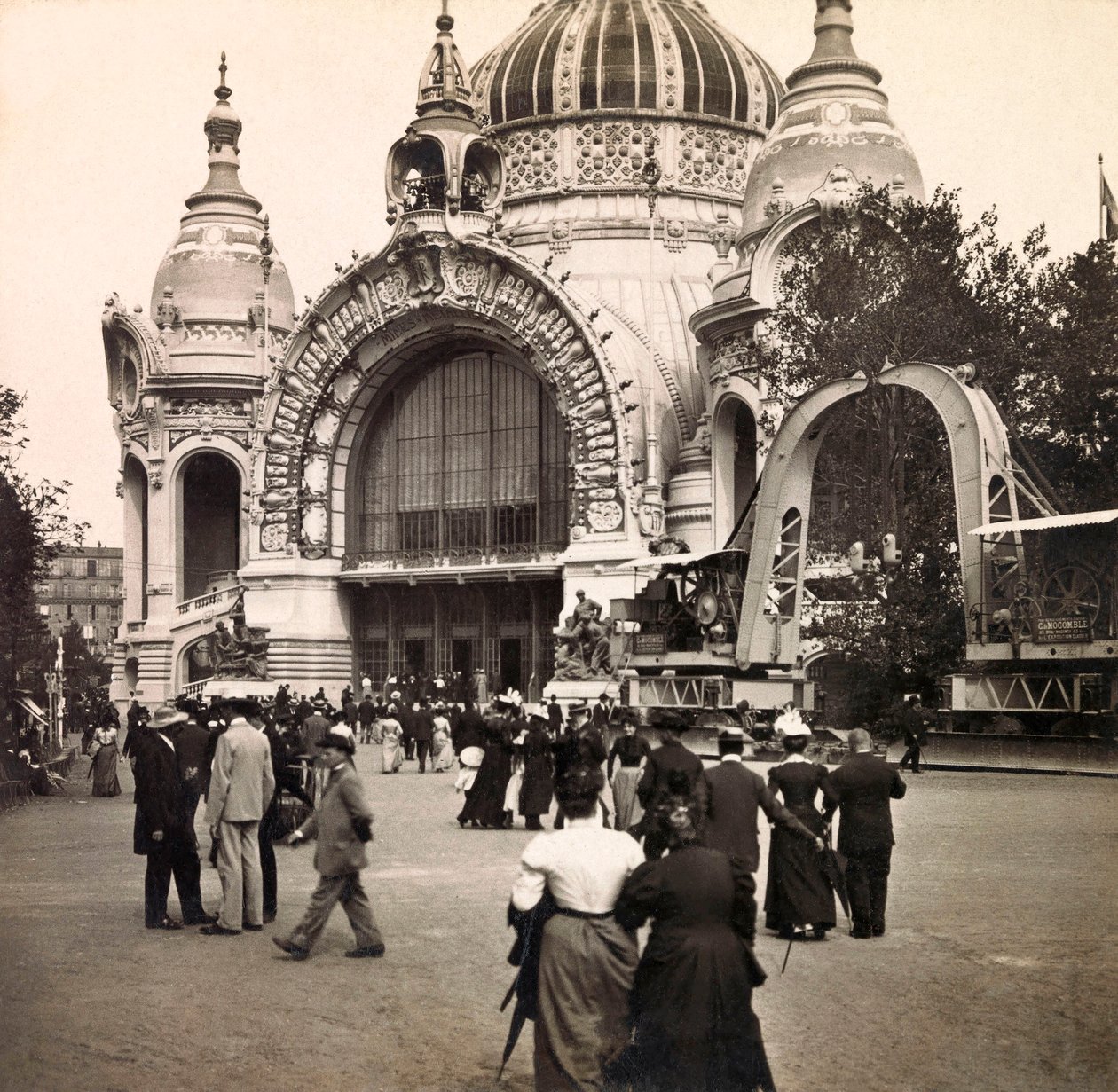 Universal Exposition of 1900 - Exposition Universelle de 1900 i Paris: Palais de la Metallurgie - privat samling av Anonymous Anonymous