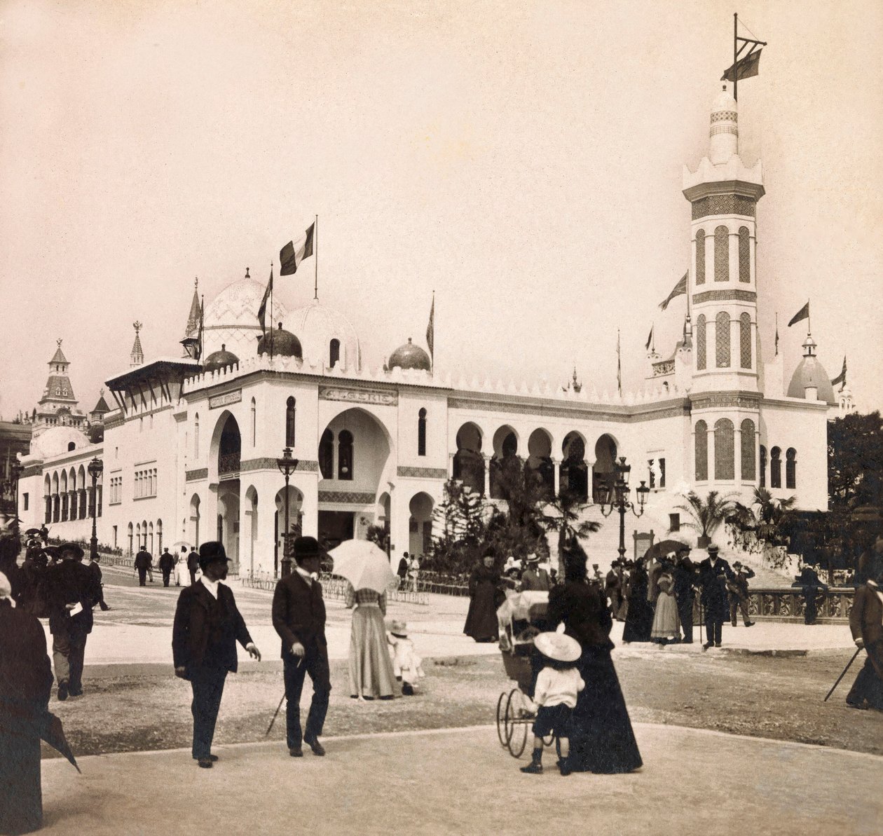 Universell utställning 1900 - Exposition Universelle de 1900 i Paris: Algeriets palats - privat samling av Anonymous Anonymous