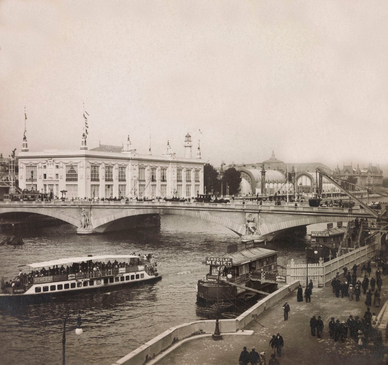 Universell utställning 1900 - Exposition Universelle de 1900 i Paris: Palais des Congres - privat samling av Anonymous Anonymous