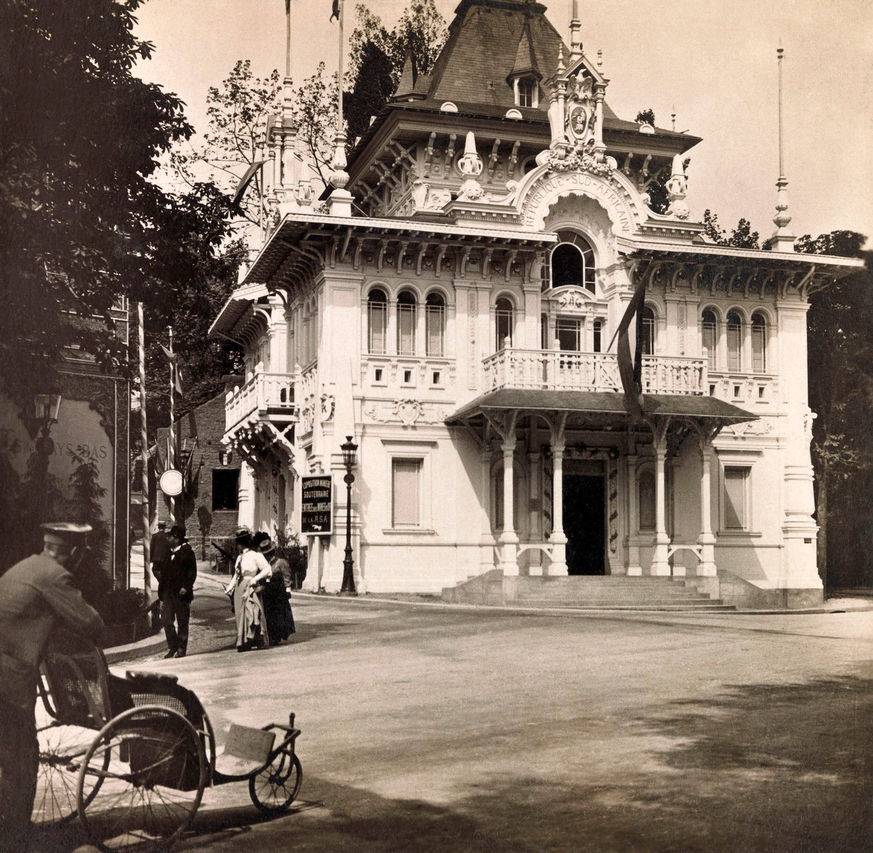 Universell utställning 1900 - Universell utställning 1900 i Paris: Sydafrikanska republikens paviljong - privat samling av Anonymous Anonymous