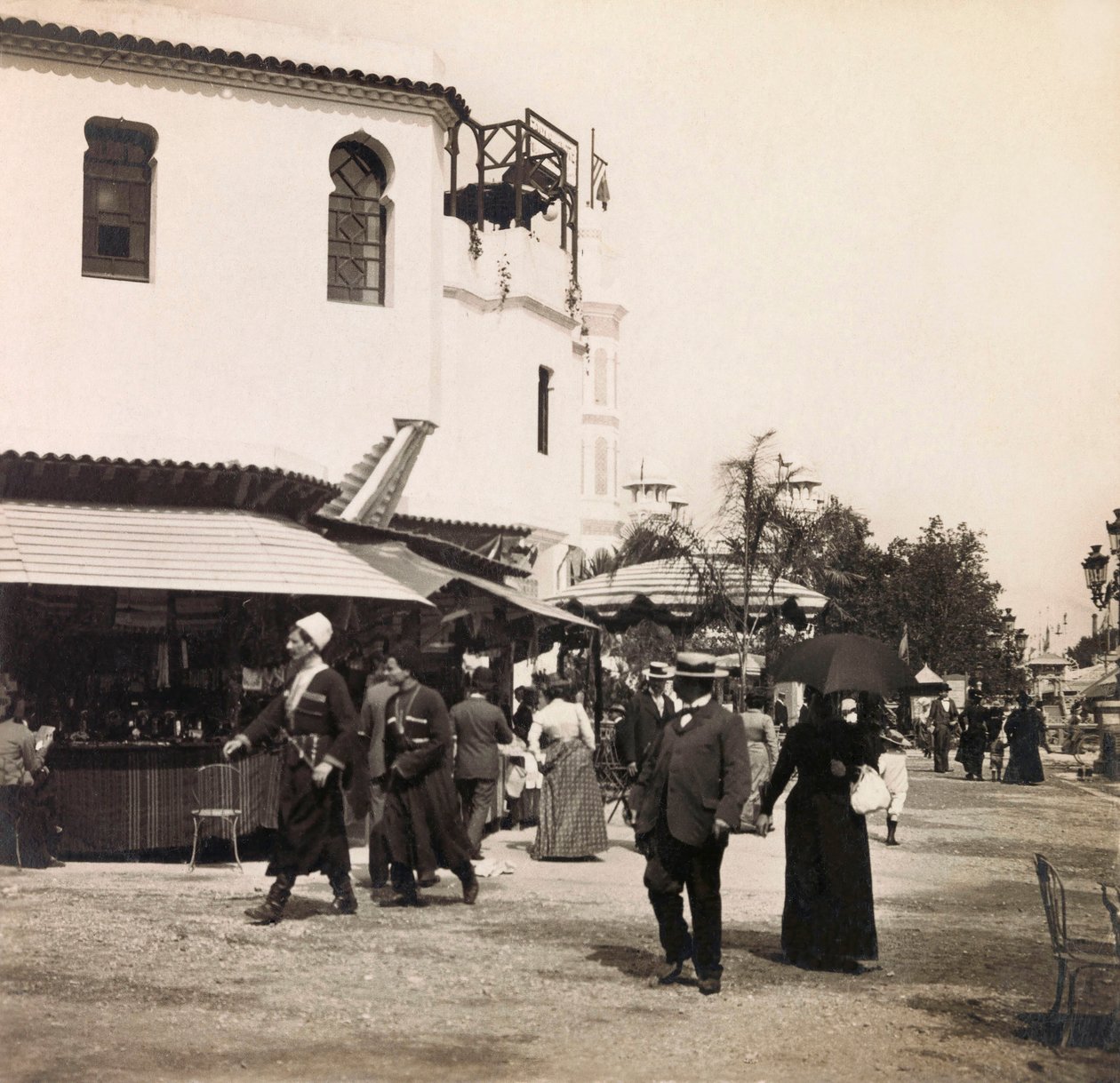 Universell utställning 1900 - Universell utställning 1900 i Paris: Kairos gata - privat samling av Anonymous Anonymous