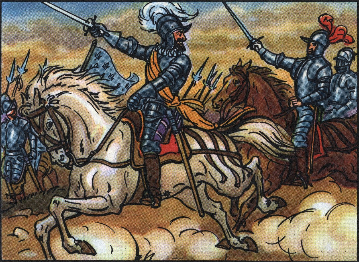 Religionskrig: "Kung Henrik IV har slaget vid Ivry, 14 mars av Anonymous Anonymous