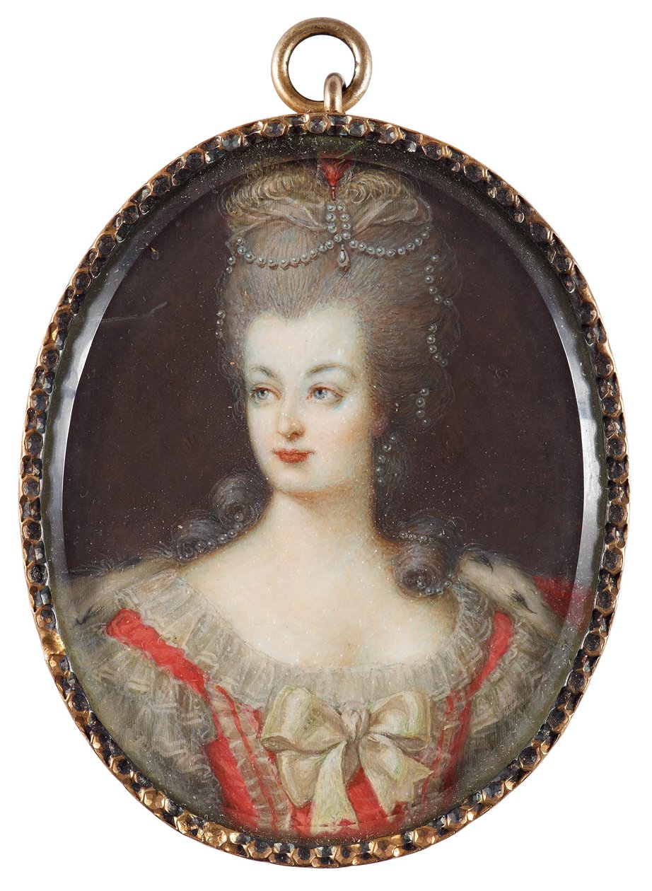 porträtt av drottning Marie Antoinette av Frankrike (1755-1793) av Anonymous Anonymous