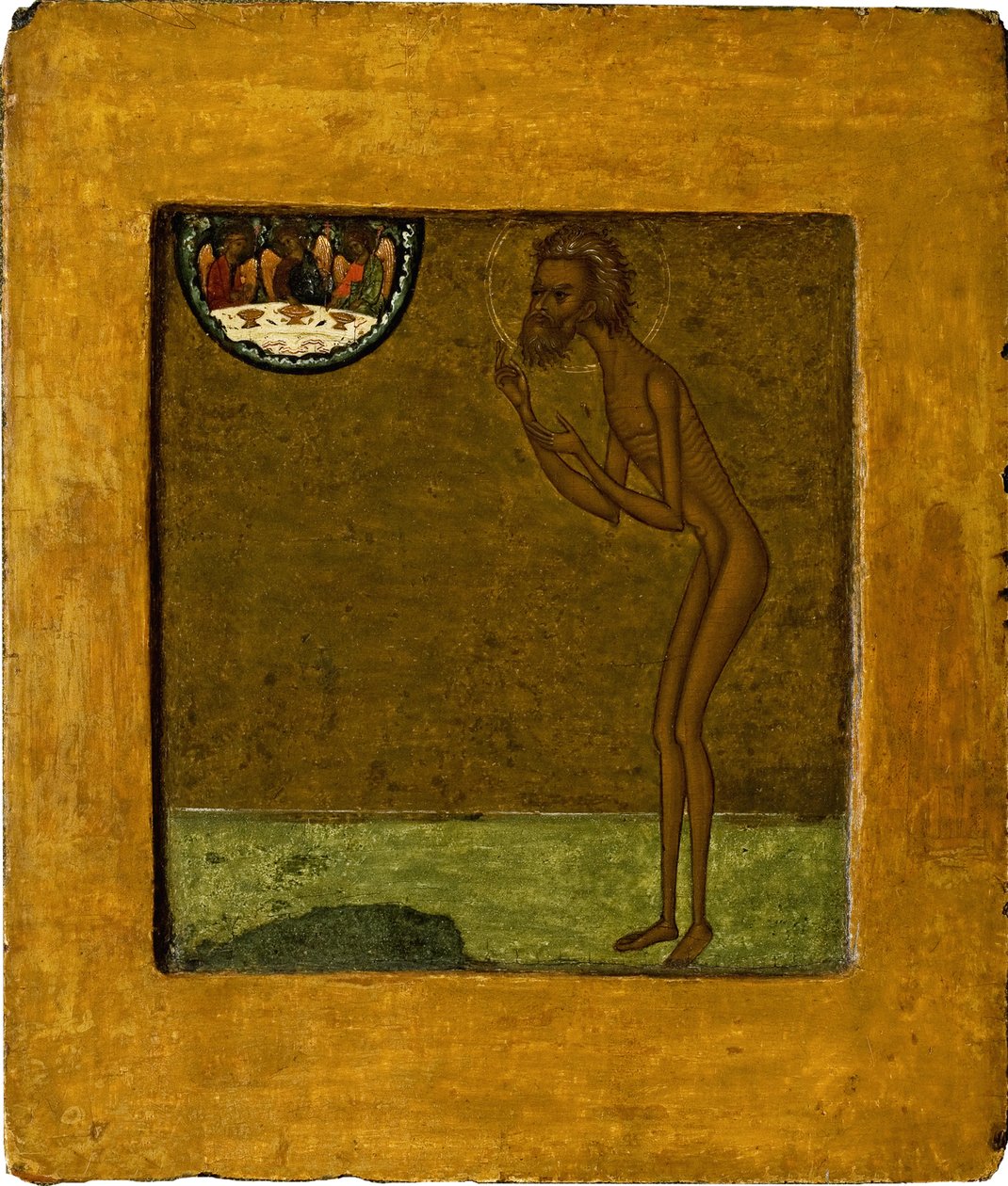 Basil den välsignade, slutet av 1500-talet. av Anonymous Russian icon painter