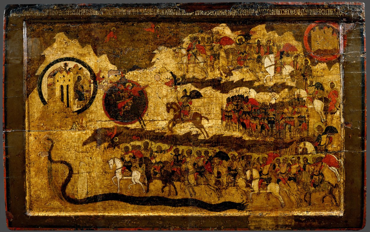 Välsignad vare Himmelskungens Värd, 1500-talet av Anonymous Russian icon painter