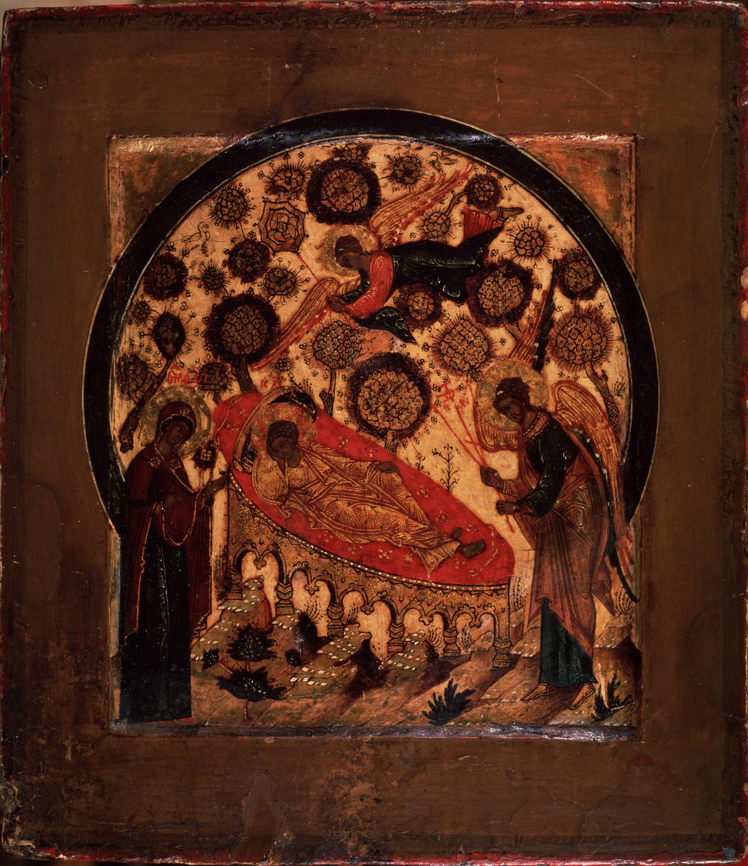 Kristus den aldrig sovande ögat, 1500-talet av Anonymous Russian icon painter